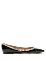 Valentino Garavani ballerines Rockstud - Noir - thumbnail