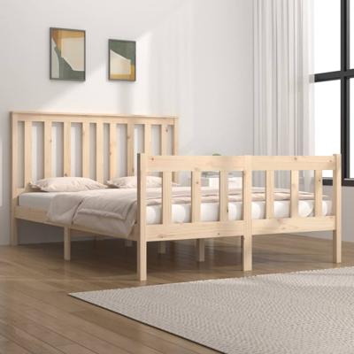 Bedframe massief grenenhout 135x190 cm