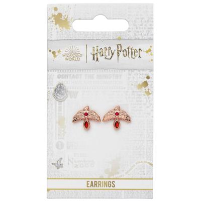 Harry Potter Oorbellen Fawkes knopjes Rose Gold Plated Harry Potter Oorbellen Fawkes knopjes Rose Gold Plated