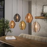 LifestyleFurn Hanglamp 'Dijon' Web mix, 5-lamps