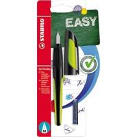 STABILO EASYbuddy - vulpen - M Nib voor rechtshandigen - zwart/lime | 5 stuks