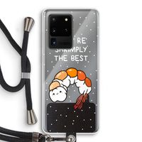 You're Shrimply The Best: Samsung Galaxy S20 Ultra Transparant Hoesje met koord