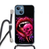 Dodelijk zoet: iPhone 13 mini Transparant Hoesje met koord