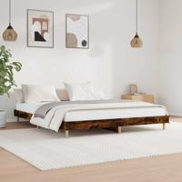 Bedframe zonder matras hout gerookt eikenkleurig 120x200 cm - thumbnail