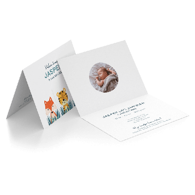 Kaart Dubbel Liggend A4 (per stuk)