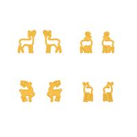 Nellie's Choice • shape dies kleine rendieren 8st.