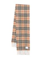 Burberry Kids signature check cashmere scarf - Tons neutres