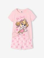 Pyjamashort meisjes korte mouwen lichtroze