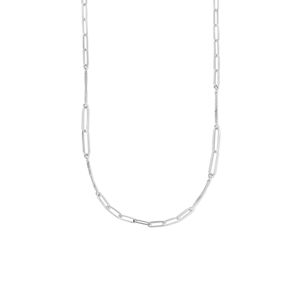 Combi-ketting Paperclip-Gourmet zilver 3,7 mm 42 + 3 cm