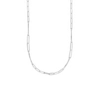 Combi-ketting Paperclip-Gourmet zilver 3,7 mm 42 + 3 cm Combi-ketting Paperclip-Gourmet zilver 3,7 mm 42 + 3 cm