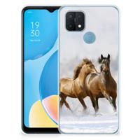 OPPO A15 | TPU Hoesje | Paarden