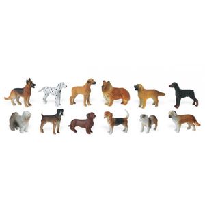 Plastic speelgoed figuren honden 11 stuks