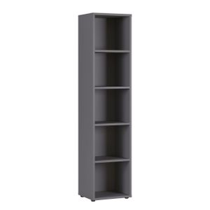 Hoge smalle kantoorkast Ergonoma Lichtgrijs