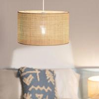 Hanglamp rotan &apos;Bara&apos; e27 fitting modern design gevlochten 400mm