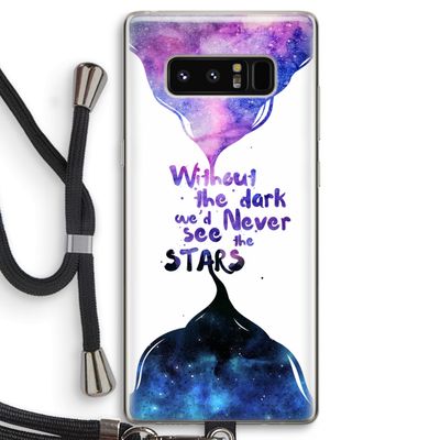 Stars quote: Samsung Galaxy Note 8 Transparant Hoesje met koord