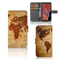 Samsung Galaxy Xcover 5 | Flip Cover | Wereldkaart