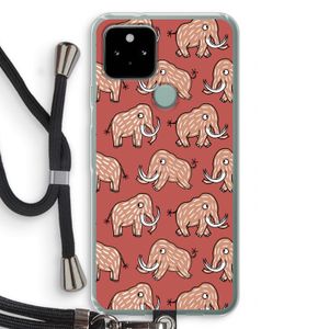 Mammoet: Pixel 5 Transparant Hoesje met koord