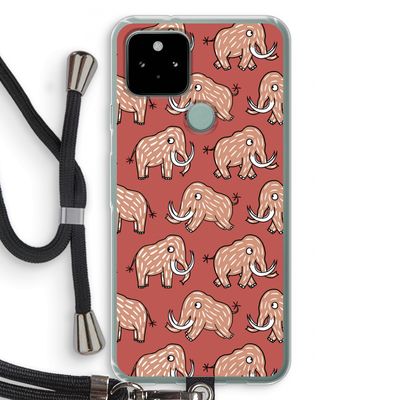 Mammoet: Pixel 5 Transparant Hoesje met koord