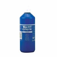 Blauwe verf op waterbasis 500 ml   -