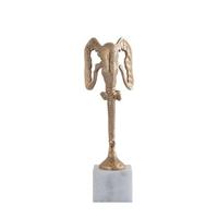 PTMD Horton Decoratief Beeld - 19x10x40 cm - Aluminium - Champagne