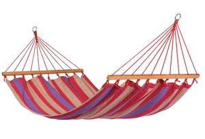 'Haïti' Cherry Eénpersoons Hangmat - 120 kg - Veelkleurig - Spreidstang - Tropilex