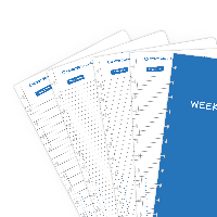 Set Extra Pagina's - A4 - weekplanner Set Extra Pagina's - A4 - weekplanner