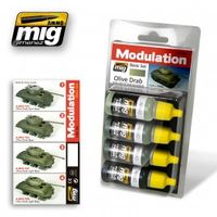 MIG Acrylic Olive Drab Modulation Set 17ml