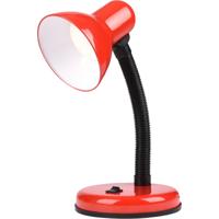 LED Bureaulamp Rood - E27 Fitting - Flexibele Arm met Schakelaar
