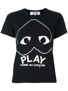 Comme Des Garçons Play t-shirt à logo imprimé - Noir