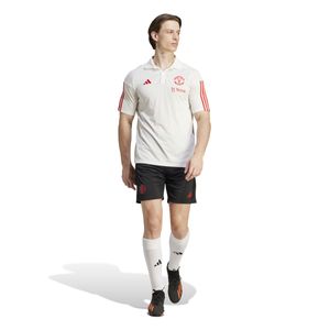 adidas Manchester United Polo Trainingsset 2023-2024 Wit Zwart Rood