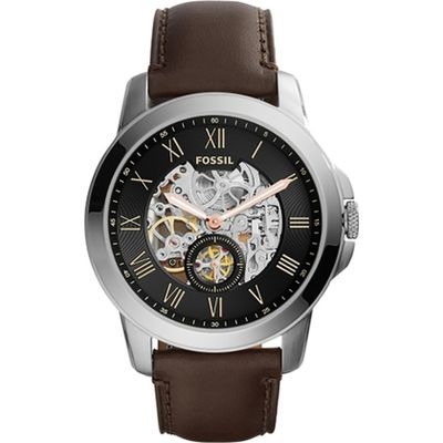 Horlogeband Fossil ME3095 Leder Bruin 22mm
