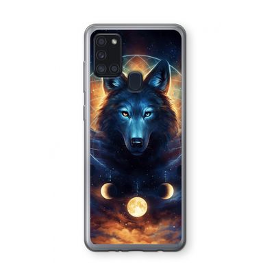 Wolf Dreamcatcher: Samsung Galaxy A21s Transparant Hoesje
