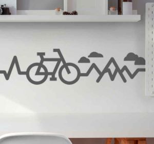 Fiets stickers Liefhebbers van bergharten