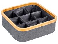 Wenko Bamboe wasmand (vierkant/9 vakken)