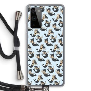 Zeemeermin: OnePlus 9 Pro Transparant Hoesje met koord