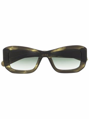 FLATLIST lunettes de soleil à monture oversize - Vert