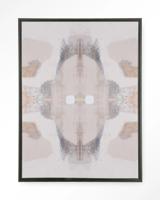 Urban Cotton Wandkleed 'Chiru Antelope' 145 x 190cm in Floating Frame - black
