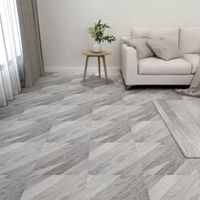 VidaXL Vloerplanken 20 st zelfklevend 1,86 m² pvc gestreept grijs