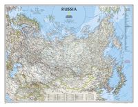 Wandkaart Russia - Rusland, 77 x 60 cm | National Geographic