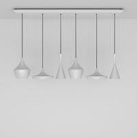 Tom Dixon Beat Range Linear LED Hanglamp - Wit - thumbnail