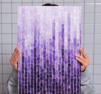 Canvas schilderij kunst Ombre effect tegels patroon