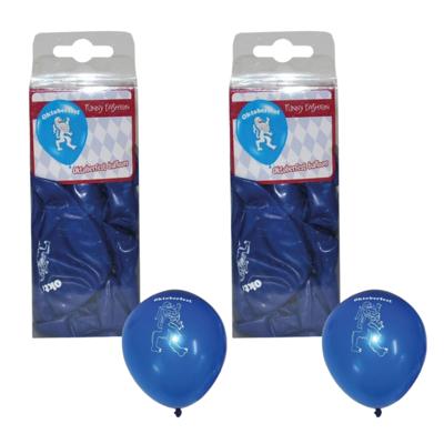 Oktoberfest feest thema ballonnen - 24x stuks - met print - bierfeest - latex - versiering