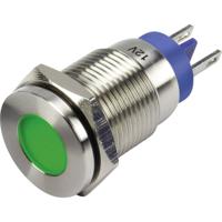 TRU COMPONENTS GQ16F-D/G/12V/N LED-signaallamp Groen 12 V/DC - thumbnail