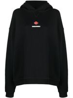 DSQUARED2 hoodie en coton à logo imprimé - Noir