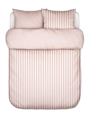 Marc O&apos;Polo Classic Stripe Rose smoke dekbedovertrek