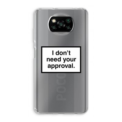 Don't need approval: Xiaomi Poco X3 Pro Transparant Hoesje