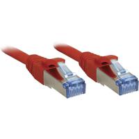 LINDY 47162 RJ45 Netwerkkabel, patchkabel CAT 6A S/FTP 1.00 m Rood Snagless 1 stuk(s)