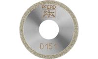 PFERD 68403015 D1A1R 30-1-10 D 151 GAD Diamanten doorslijpschijf Diameter 30 mm Boordiameter 10 mm Duroplast, Glas, Hardmetaal, Schurende materialen, Technisch