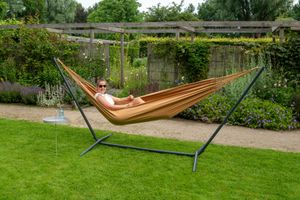 'Easy & Organic' Mocca Tweepersoons Hangmatset - 150 kg - Bruin - Brazilië - Tropilex