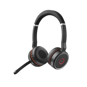 Jabra Evolve 75 Second Edition - MS-Teams On Ear headset Telefoon Radiografisch, Bluetooth, Kabel Stereo Zwart Ruisonderdrukking (microfoon), Noise Cancelling